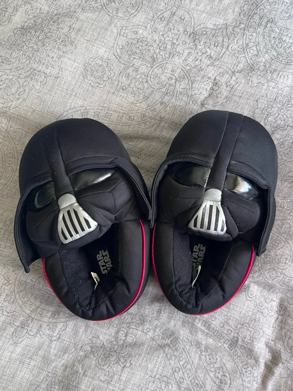 Star Wars Darth Vader Slippers Kids Boys Size 13 Size 1 - Picture 3 of 6